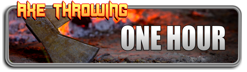 click to book one hour axe throwing session